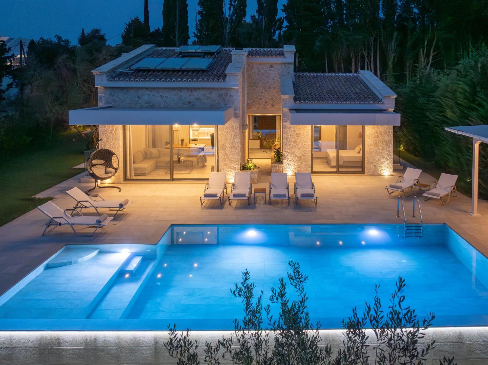 My Mediterranean Corfu Luxury Villa With Private Swimming Pool Kontokali Exteriör bild